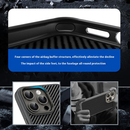 Carbon Fiber Mobile Phone Case Cover Compatible Cases