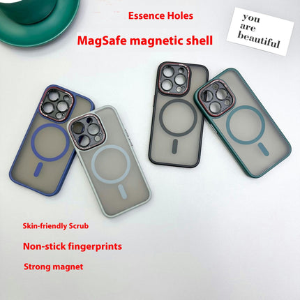 Frosted Mobile Phone Case Cover Compatible Cases with Magnetic-B