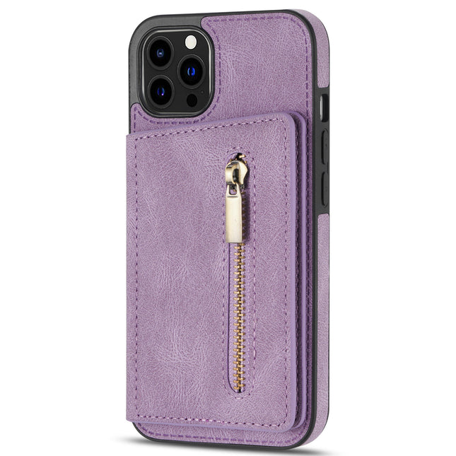 Zipper Leather Mobile Phone Case Cover Compatible Cases