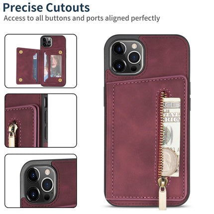 Zipper Leather Mobile Phone Case Cover Compatible Cases