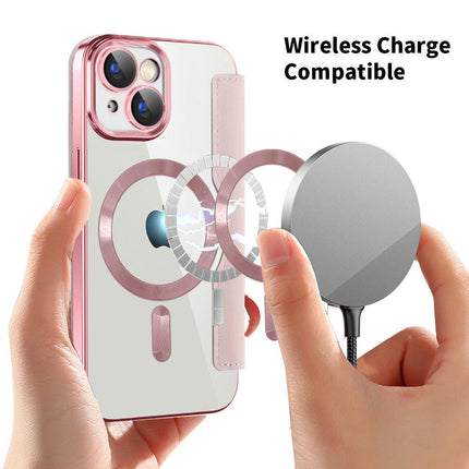 Leather Mobile Phone Case Cover Compatible Cases With Wireless Charging