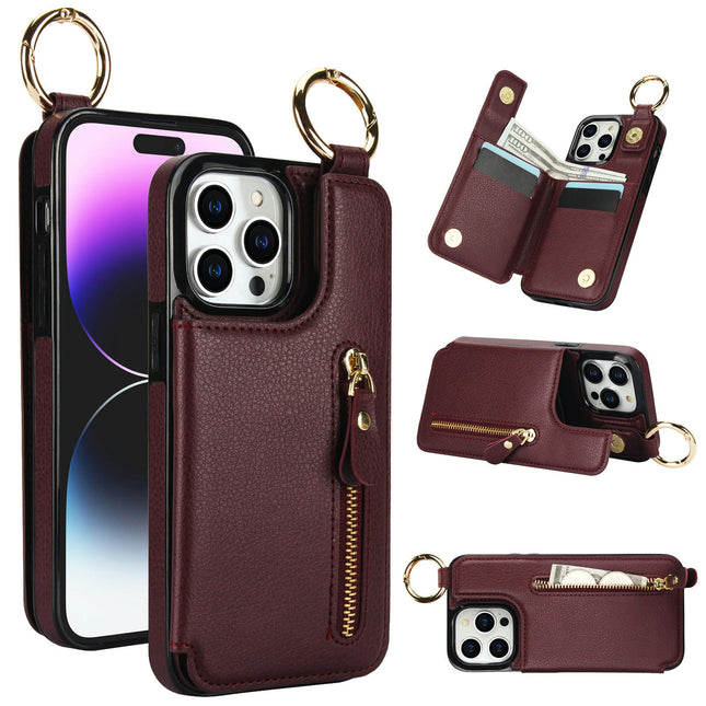 Leather Mobile Phone Case Cover Compatible Cases With Ring 1