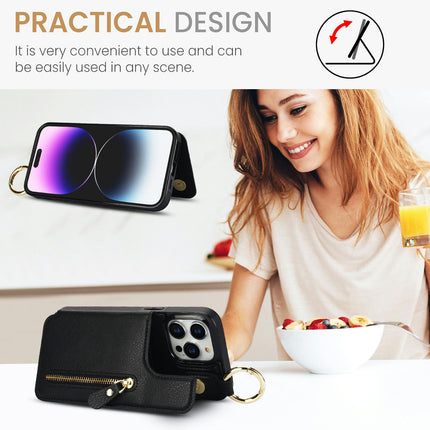 Leather Mobile Phone Case Cover Compatible Cases With Ring