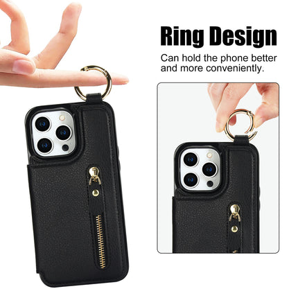 Leather Mobile Phone Case Cover Compatible Cases With Ring