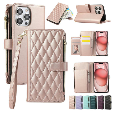 Wallet Case PU Leather Mobile Phone Case Cover Zipper Compatible Cases