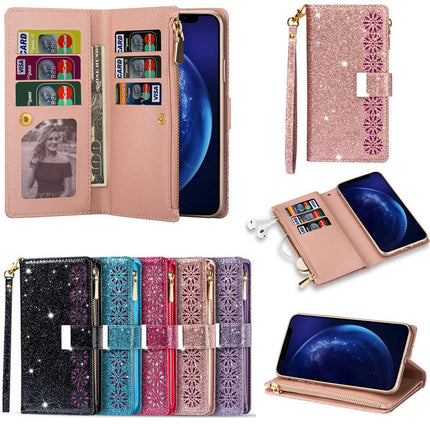 PU Leather Mobile Phone Case Cover Glitter Compatible Cases