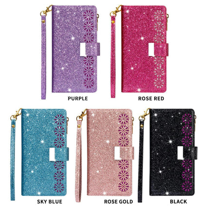 PU Leather Mobile Phone Case Cover Glitter Compatible Cases