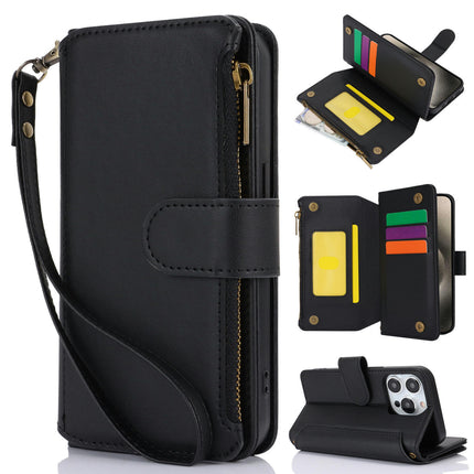 Mobile Phone Case Cover Compatible Cases with Wrist Strap and Zipper