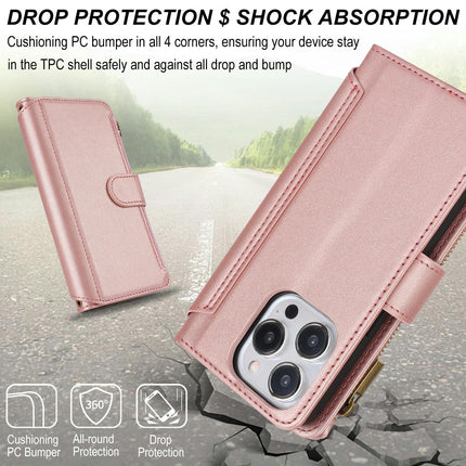 Mobile Phone Case Cover Compatible Cases with Wrist Strap and Zipper