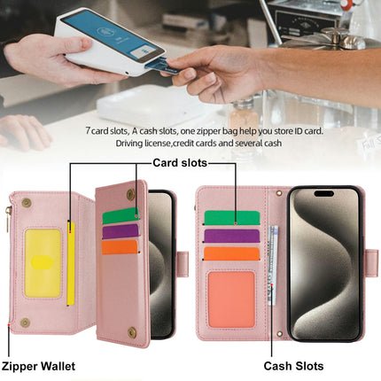 Mobile Phone Case Cover Compatible Cases with Wrist Strap and Zipper