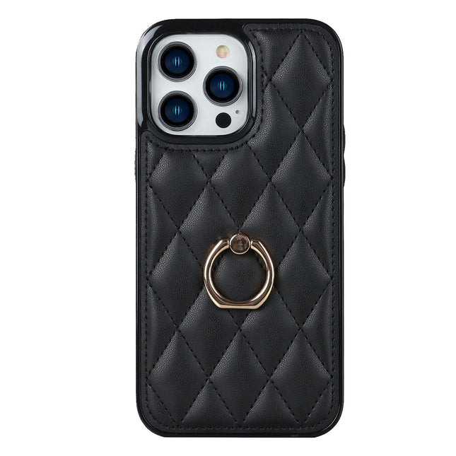 PU Leather Mobile Phone Case Cover Compatible Cases with Ring