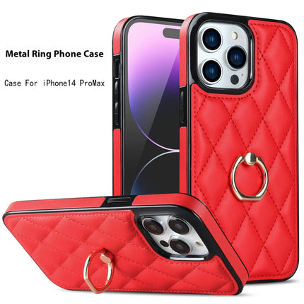 PU Leather Mobile Phone Case Cover Compatible Cases with Ring