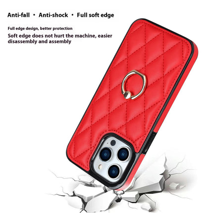 PU Leather Mobile Phone Case Cover Compatible Cases with Ring