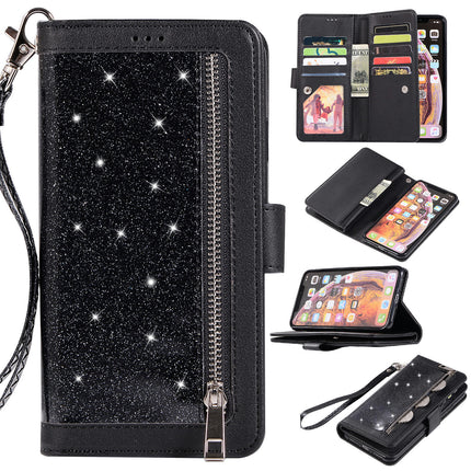 PU Leather Mobile Phone Case Cover Compatible Cases with Glitter