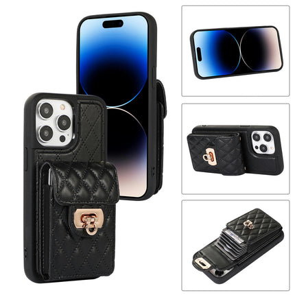 Lanyard Mobile Phone Case Cover Compatible Cases with Card Slots-A