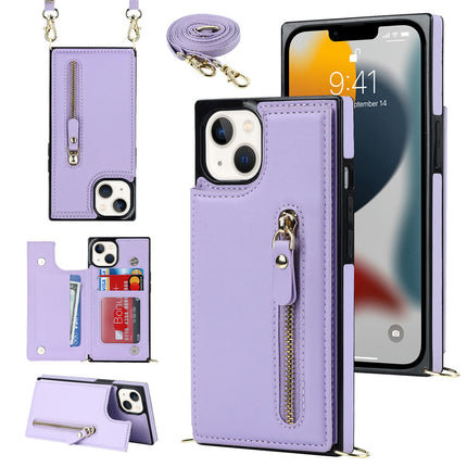 PU Leather Zipper Mobile Phone Case Cover Compatible Cases with Card Holder