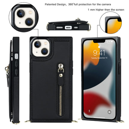 PU Leather Zipper Mobile Phone Case Cover Compatible Cases with Card Holder