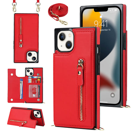 PU Leather Zipper Mobile Phone Case Cover Compatible Cases with Card Holder