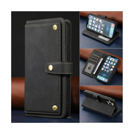 PU Leather Mobile Phone Case Cover Compatible Cases with Card Holder-B