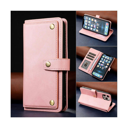 PU Leather Mobile Phone Case Cover Compatible Cases with Card Holder-B