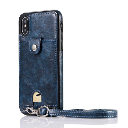 PU Leather Mobile Phone Case Cover Compatible Cases with Lanyard