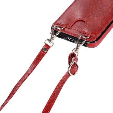 PU Leather Mobile Phone Case Cover Compatible Cases with Lanyard