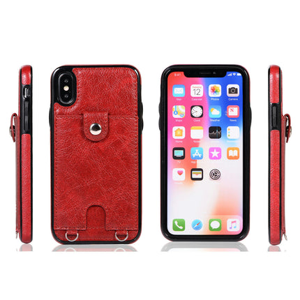 PU Leather Mobile Phone Case Cover Compatible Cases with Lanyard