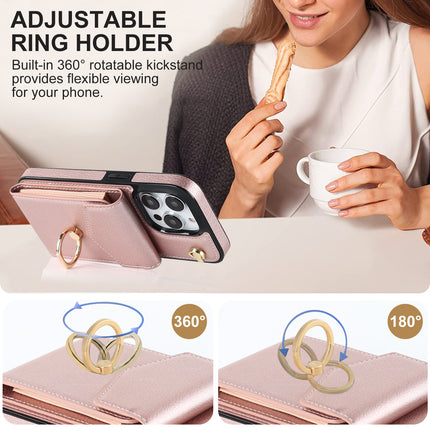 PU Leather Purse Mobile Phone Case Cover Compatible Cases With ring