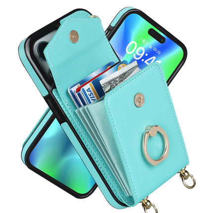 PU Leather Purse Mobile Phone Case Cover Compatible Cases With ring