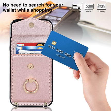 PU Leather Purse Mobile Phone Case Cover Compatible Cases With ring