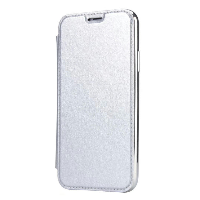 PU Leather Wallet Mobile Phone Case Cover Compatible Cases Clear TPU Back