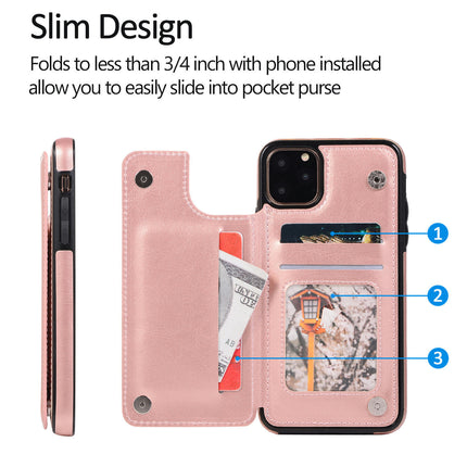 Mobile Phone Case Cover Compatible Cases with Double Magnetic Clasp