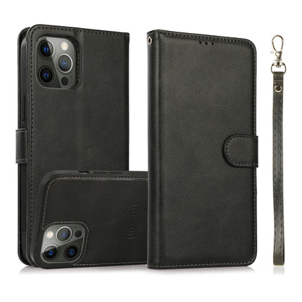 Leather Mobile Phone Case Cover Compatible Cases with Magnetic and Wrist Strap