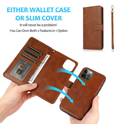 Leather Mobile Phone Case Cover Compatible Cases with Magnetic and Wrist Strap