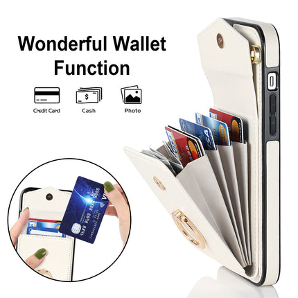 PU Mobile Phone Case Cover Wallet with Ring Compatible Cases