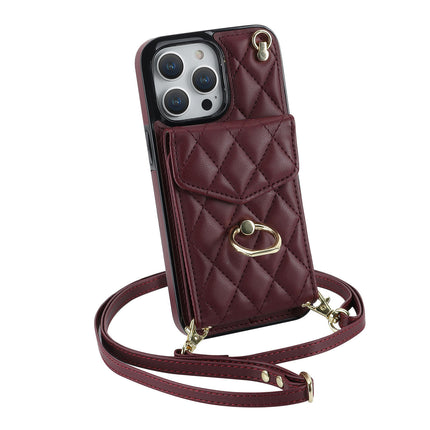 Mobile Phone Case Cover Wallet with Ring Lanyard Compatible Cases