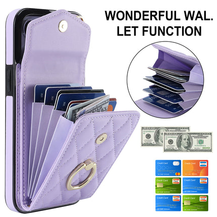 Mobile Phone Case Cover Wallet with Ring Lanyard Compatible Cases