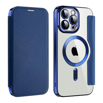 Leather Mobile Phone Case Cover Compatible Cases With Wireless Charging-A