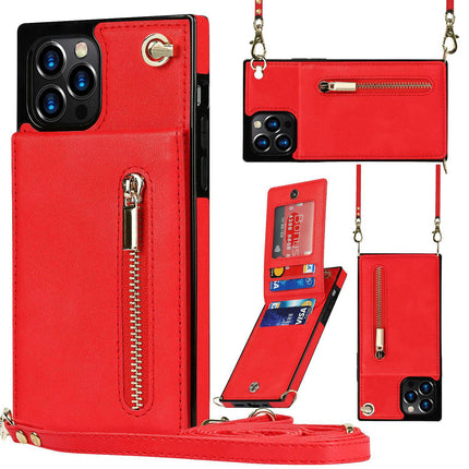 Mobile Phone Case Cover PU Leather Compatible Cases with Crossbody Lanyard