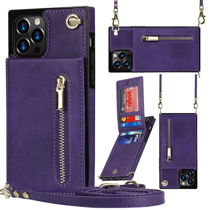 Mobile Phone Case Cover PU Leather Compatible Cases with Crossbody Lanyard