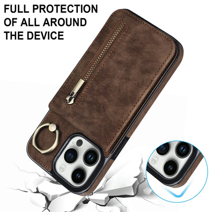 Mobile Phone Case Cover PU Leather Compatible Cases with Ring