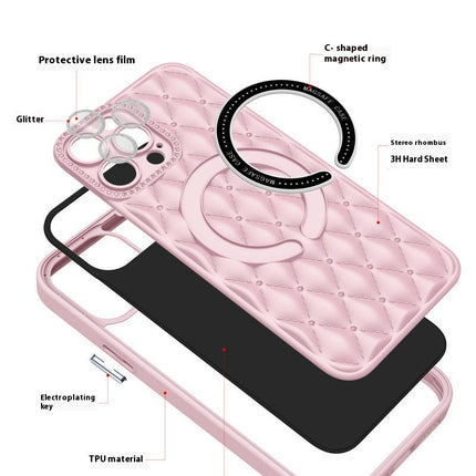 Diamond Mobile Phone Case Cover Compatible Cases With Magnetic