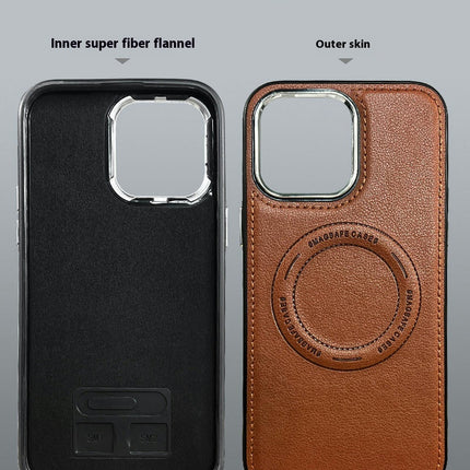 Leather Mobile Phone Case Cover Magnetic Shockproof Compatible Cases