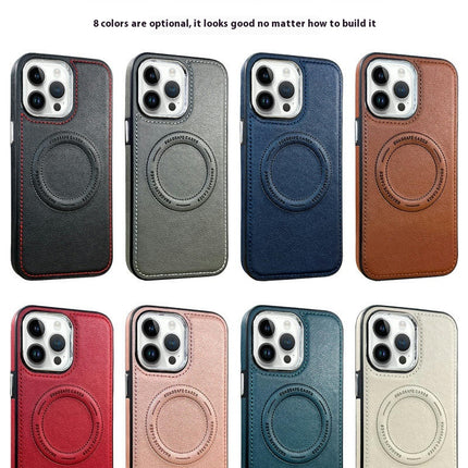 Leather Mobile Phone Case Cover Magnetic Shockproof Compatible Cases