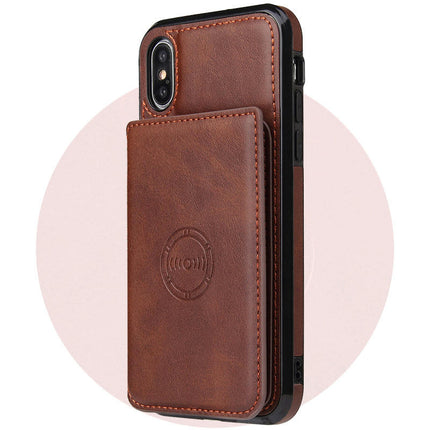 Leather Mobile Phone Case Cover Magnetic with Card Holder Compatible Cases