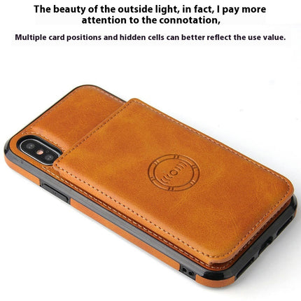 Leather Mobile Phone Case Cover Magnetic with Card Holder Compatible Cases