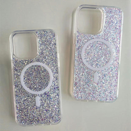 Glitter Mobile Phone Case Cover Compatible Case with Magnetic-A