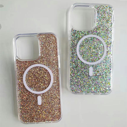 Glitter Mobile Phone Case Cover Compatible Case with Magnetic-A