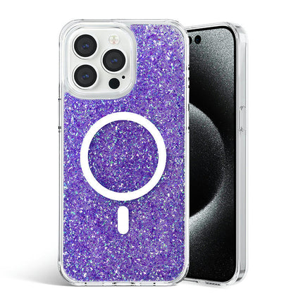 Glitter Mobile Phone Case Cover Compatible Case with Magnetic-A