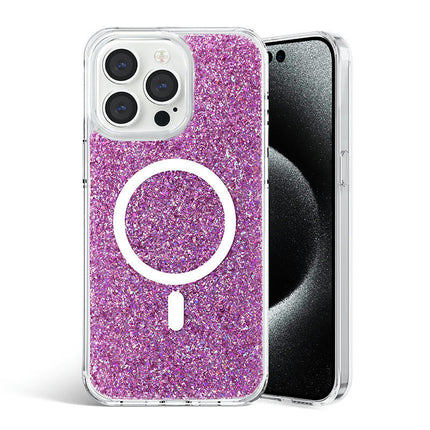 Glitter Mobile Phone Case Cover Compatible Case with Magnetic-A